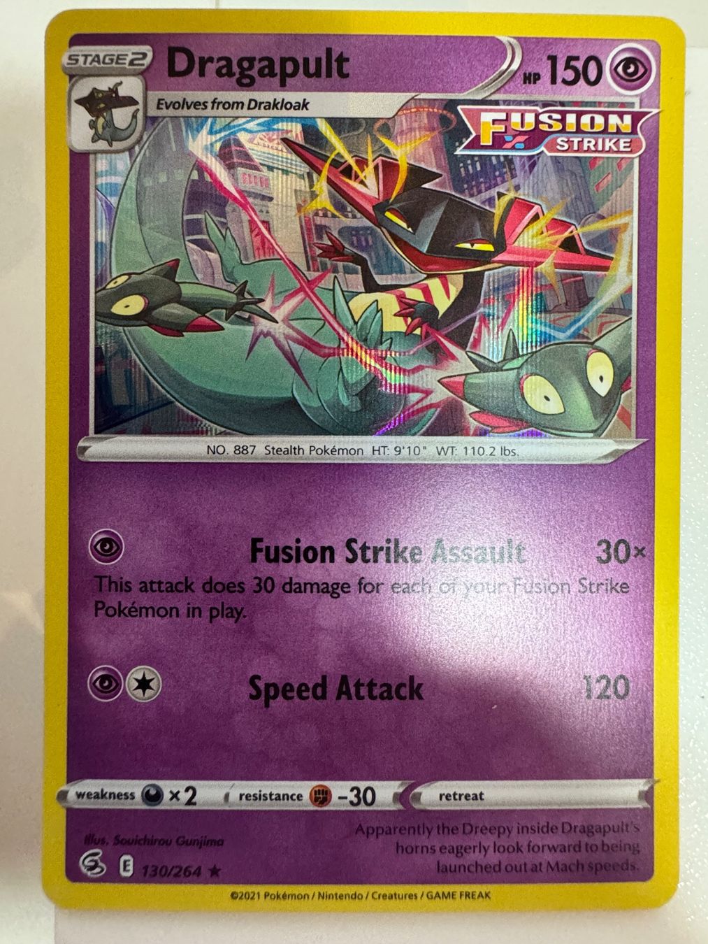Pokémon Sammelbilder & Trading cards: Dragapult | Reverse Holo | 130/264 | Fusion Strike – Neu (gemäss Beschreibung) aus Bassersdorf von ero_9zp9