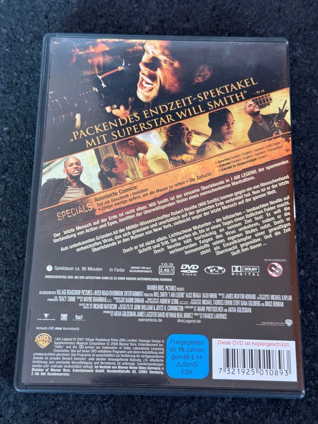 Tutti i DVDs: I am Legend DVD DE/EN/SP Will Smith – Usato da Fribourg venduto da tschjoly 1
