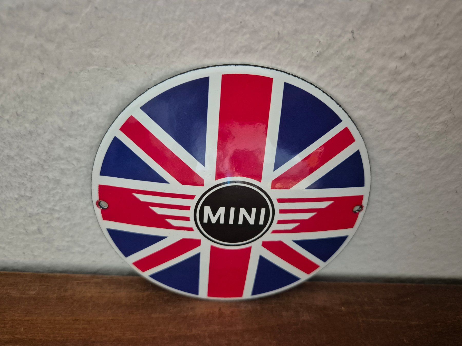 Mini Insegne: Emailschild Mini Cooper Logo Werkstatt Garage Emaille Schild – Nuovo (secondo la descrizione) da Schaffhausen venduto da pfanis09 2