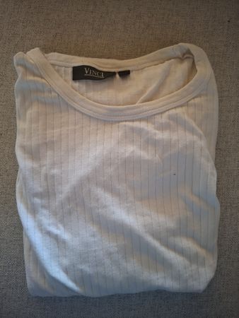 Kurzarmshirt Vinci gerippt weiss Grösse L guter Zustand