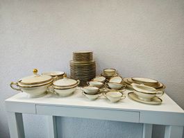 Vintage Geschirr Set H&C Selb Bavaria Ivory Body Christine