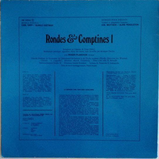 Dischi in vinile: Carl Orff et Gunild Keetmann: Rondes & Comptines 1 – Nuovo (secondo la descrizione) da Neuchâtel venduto da Maudicia 1
