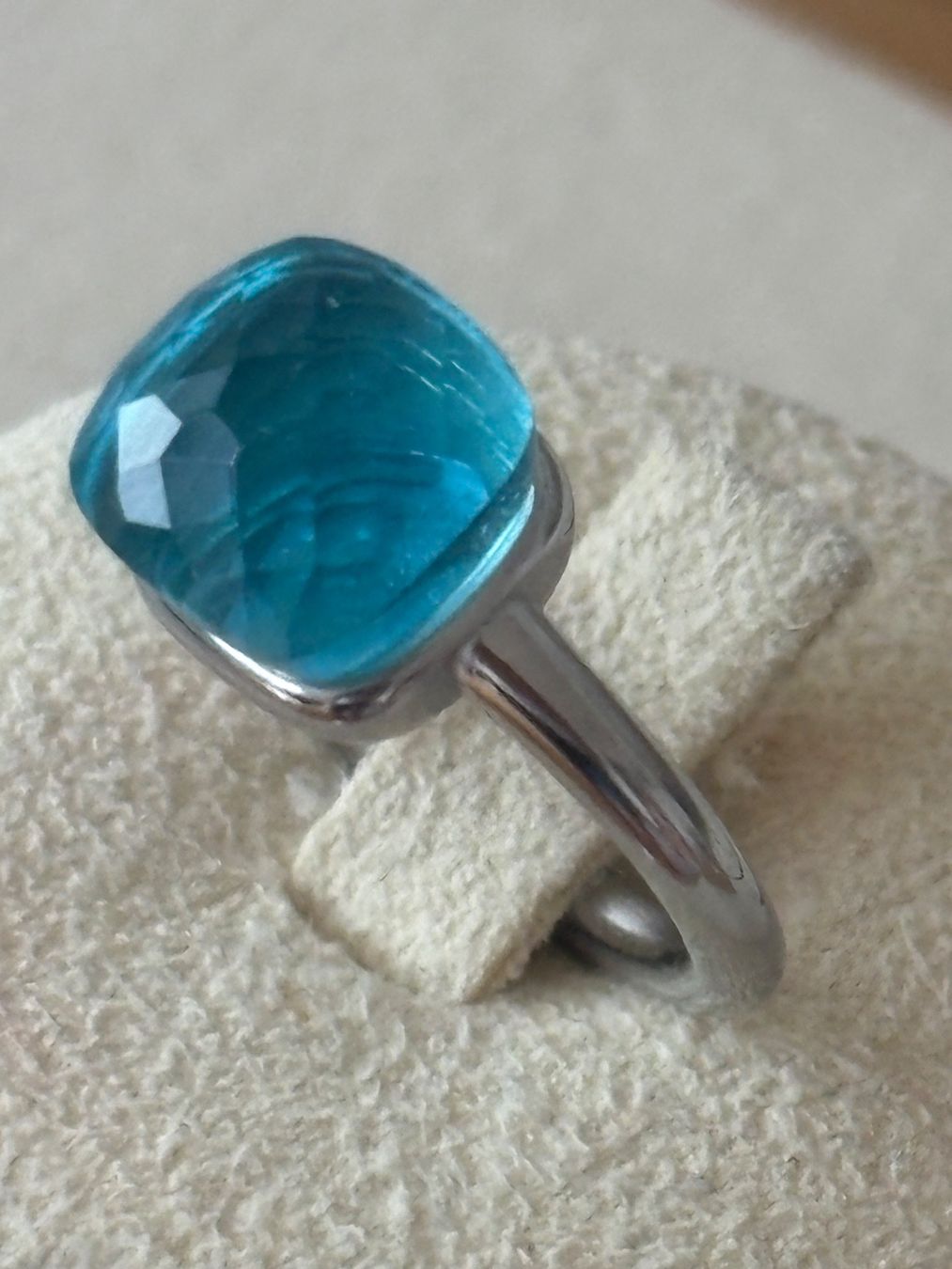 Anelli: Luxus Elegante Gr.17/7 Ring Farbe: Silber / Turkis – Nuovo (secondo la descrizione) da Biel-Bienne venduto da Roserosse13