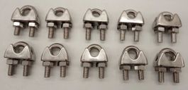 10x Inox Drahtseilklemme 13mm ø , Neupreis; CHF 16.90 / Stk