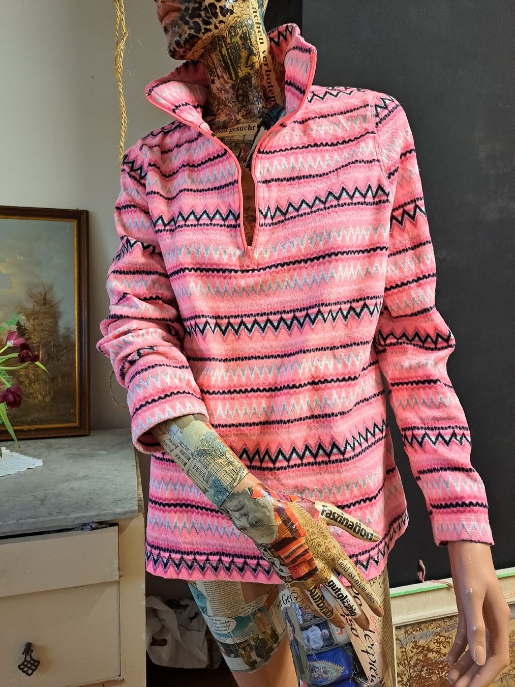 Pullover & Sweatshirts: Troyer Halfzip M 38 EXERTEK Neon Fleece Midlayer Pulli – Gebraucht aus Mollis von Fauchi99 1