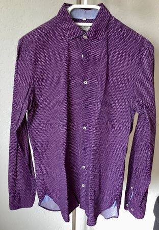 Paul Kehl Herren Hemd Casual Dot Lila Gr. S - Top!