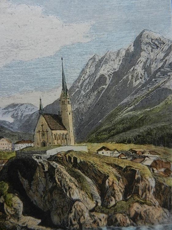 Gravures: Scuol Schuls koloriert – D'occasion à Risch par Rischli15 7
