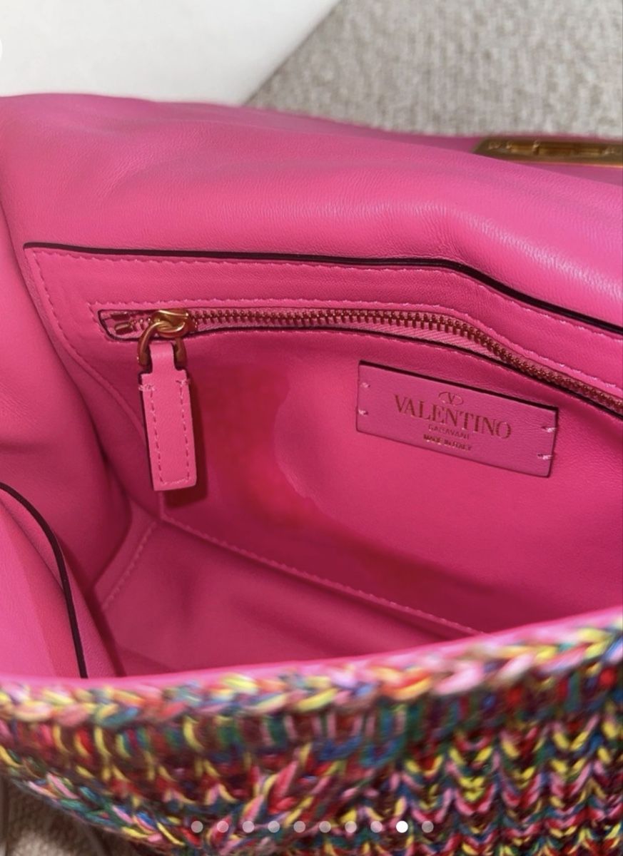 Valentino Taschen für Damen: Valentino Roman Stud Tweed Bag Multicolor – Gebraucht aus Uitikon Waldegg von sdman 8