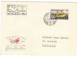 Lettre de Genève BPA A372 pour Genève le 2.VI.46