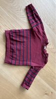 Jungen Pullover Gr 80, gestreift, bordeaux/dunkelblau