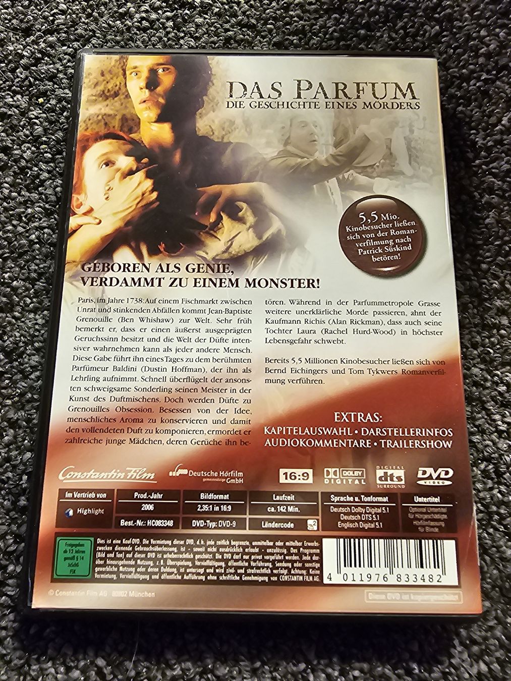 Tutti i DVDs: Das Parfum Die Geschichte eines Mörders (21496) – Usato da Ruswil venduto da jan_bxl5 1