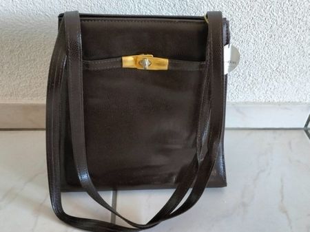 Salko Vintage Handtasche aus echtem Leder, braun