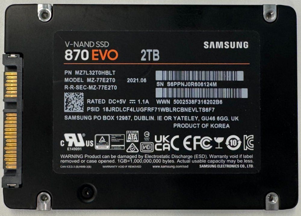 Samsung Dischi rigidi: Samsung SSD 870 EVO 2TB – Usato da Bern venduto da sn8per 1