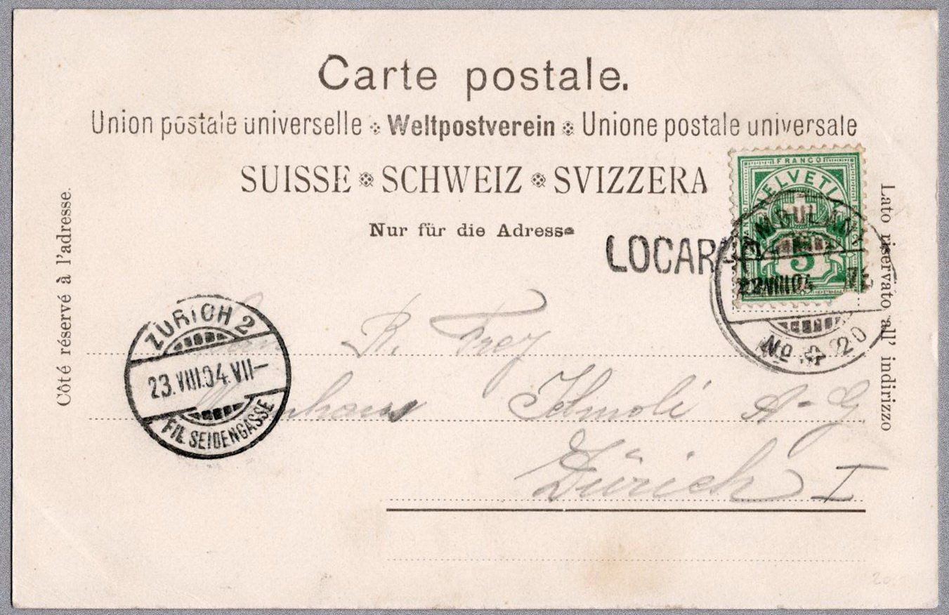 Cartoline postali: Locarno – Usato da Vilters venduto da Jere3943