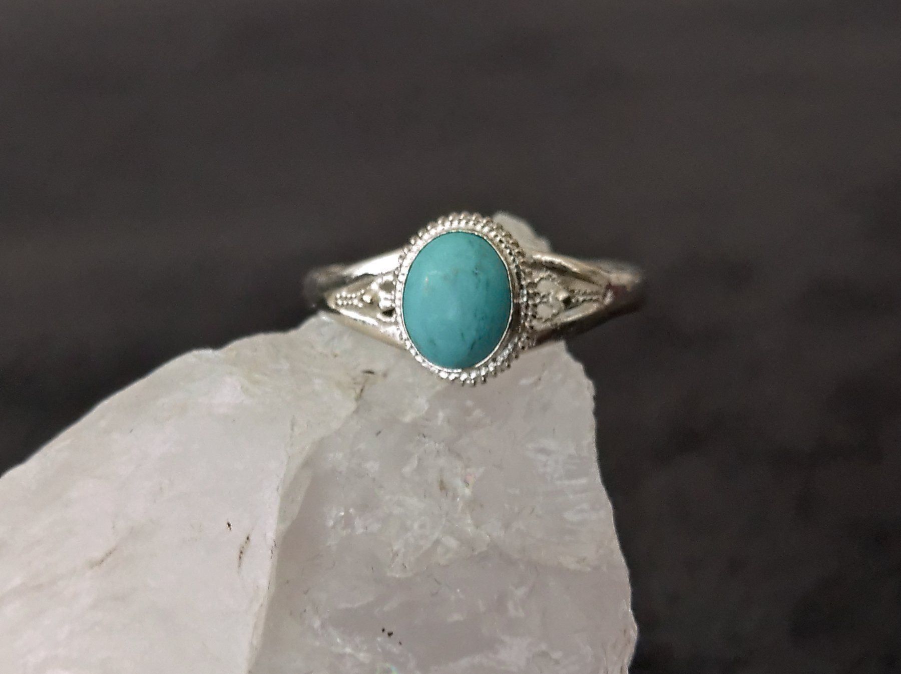 Anelli: Ring Silber 925 mit türkisem Stein – Usato da Istighofen venduto da Ringparadies