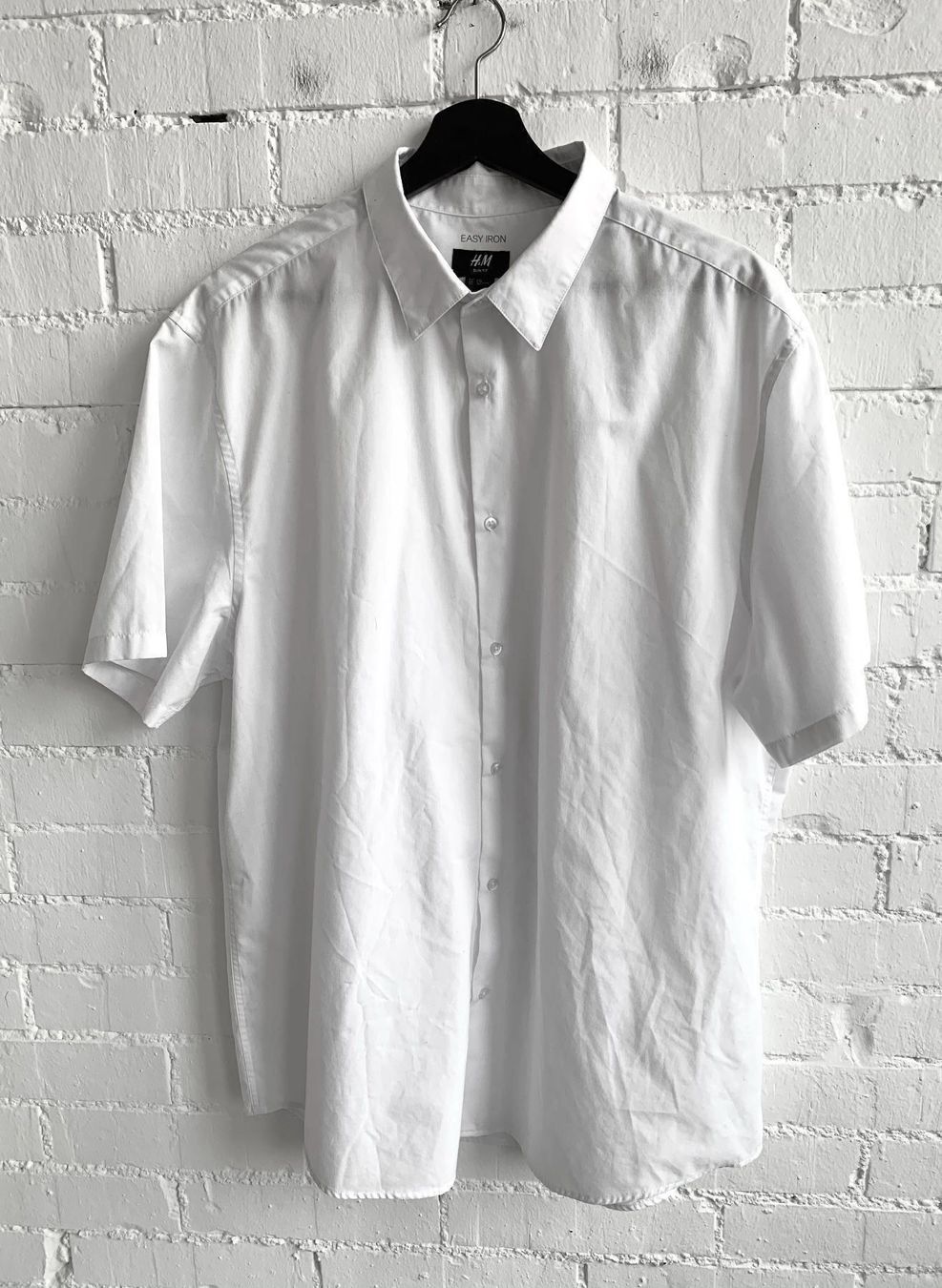 H&M Camicie: Weisses Kurzarm-Herrenhemd von H&M – Usato da Bern venduto da Fraeuleinhonig 5