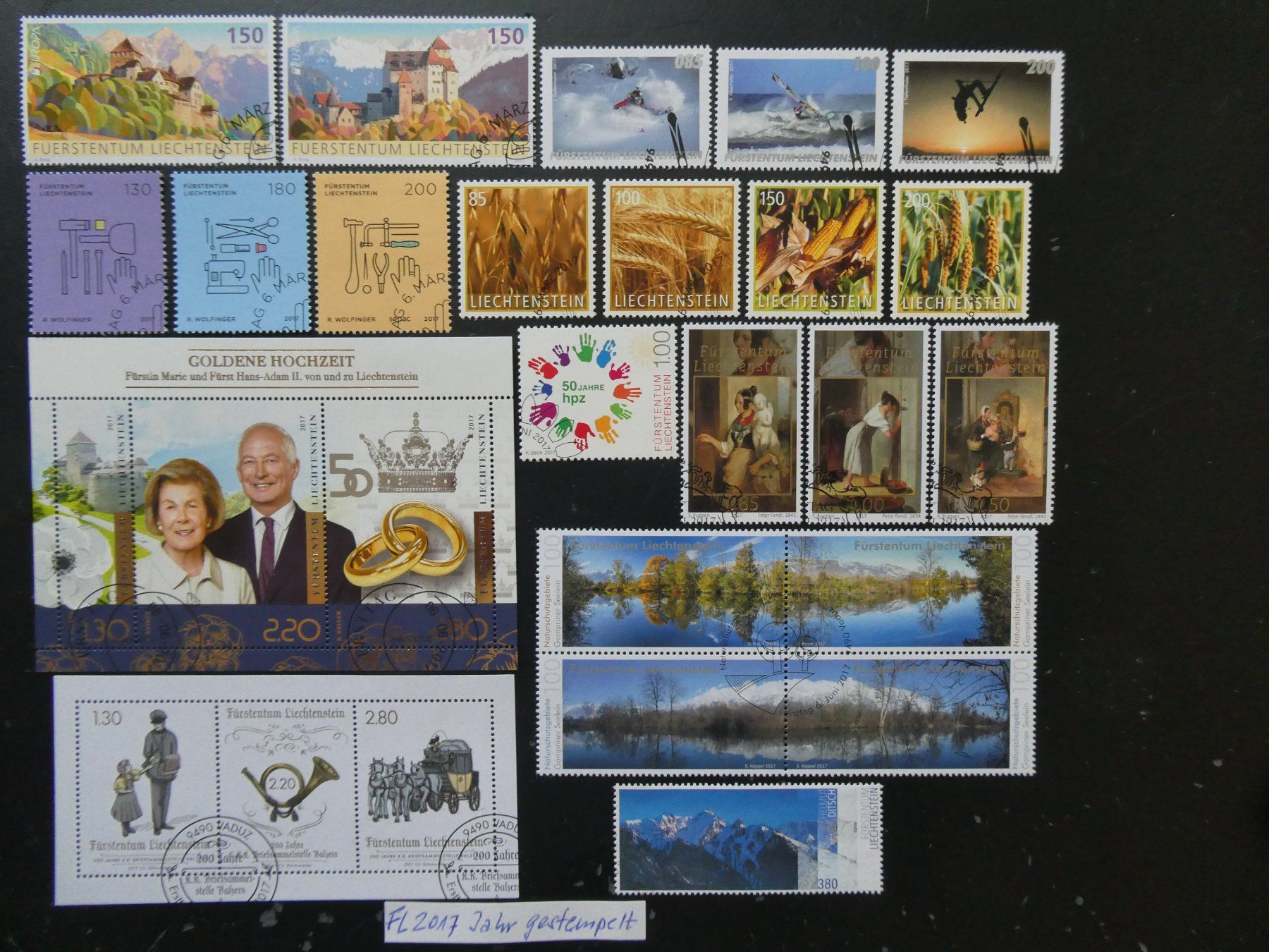 Alle Briefmarken: FL 2017 Jahr gestempelt – Gebraucht aus Lausen von Herbamare01