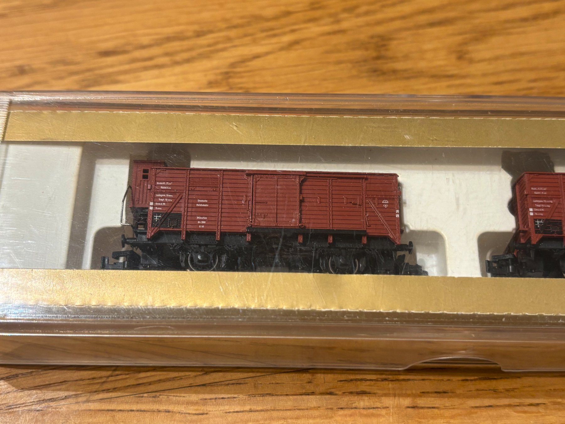 Modellini di ferrovie: e1841: 2 Güterwagen (Spur N) – Nuovo (secondo la descrizione) da Birsfelden venduto da Birs_25 3
