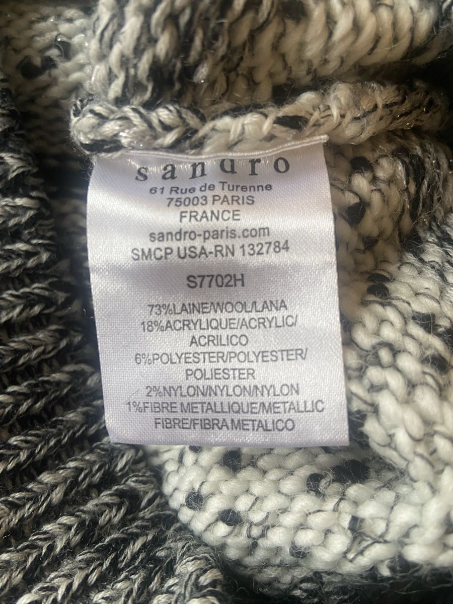 Pullover & Sweatshirts: Sandro Strickpullover, Grösse 3, schwarz-weiss gestreift – Gebraucht aus Zürich von Cilla 2