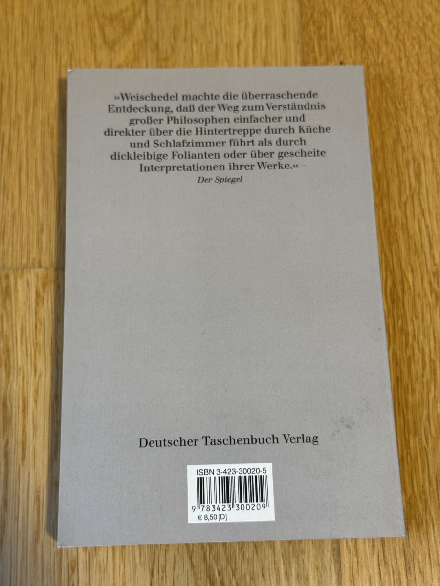 Bücher: Wilhelm Weischedel: Philosophische Hintertreppe, – Neu (gemäss Beschreibung) aus Zürich von wtpooh 1