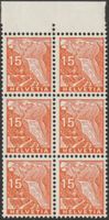 197 Postfrischer Sechserblock