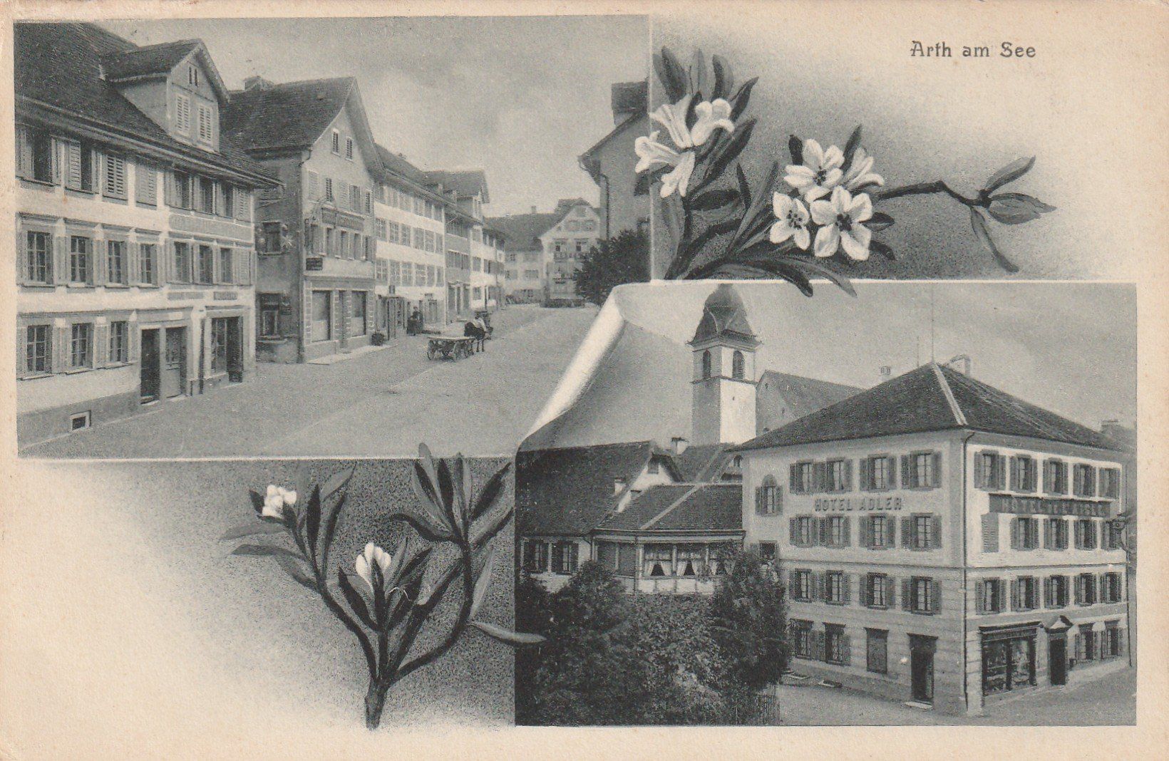 Ansichtskarten: Arth am See 2-bildrig – Gebraucht aus Rorschacherberg von fratovi2