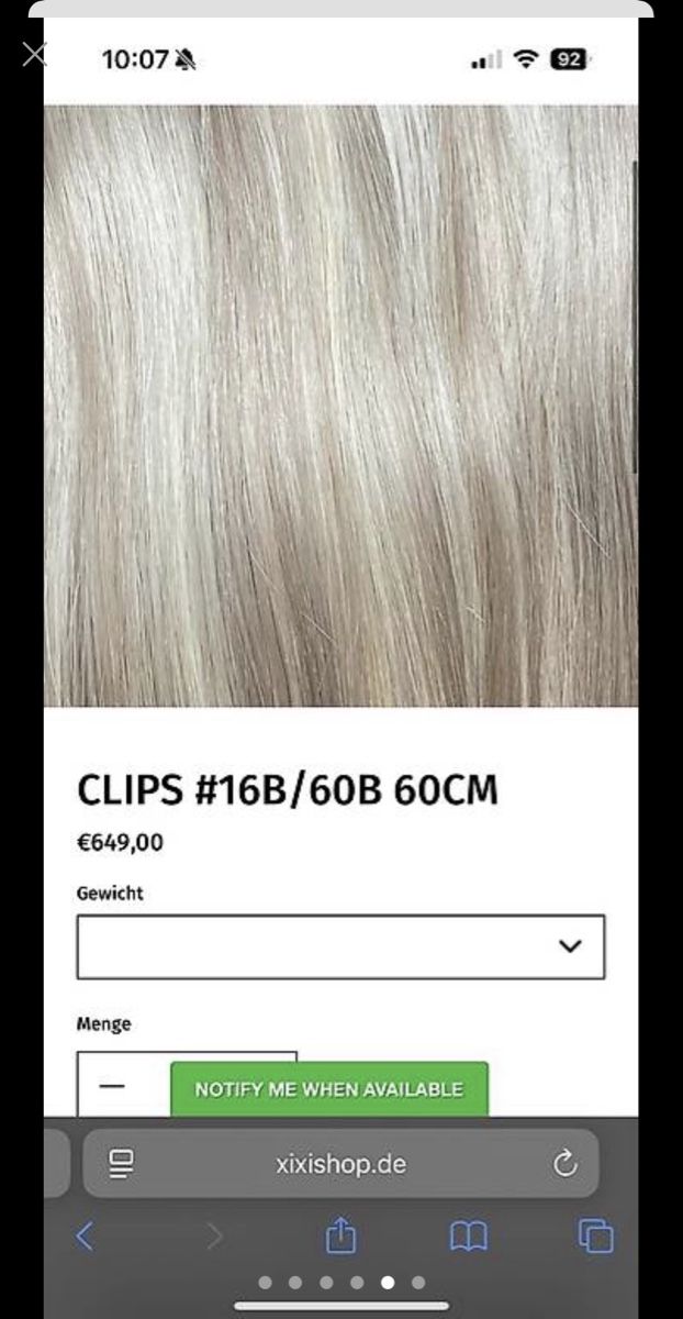 Haarschmuck: Clipin Echthaar Extensions 60cm, hellblond – Neu (gemäss Beschreibung) aus Vaduz von chiara.brtlm 3