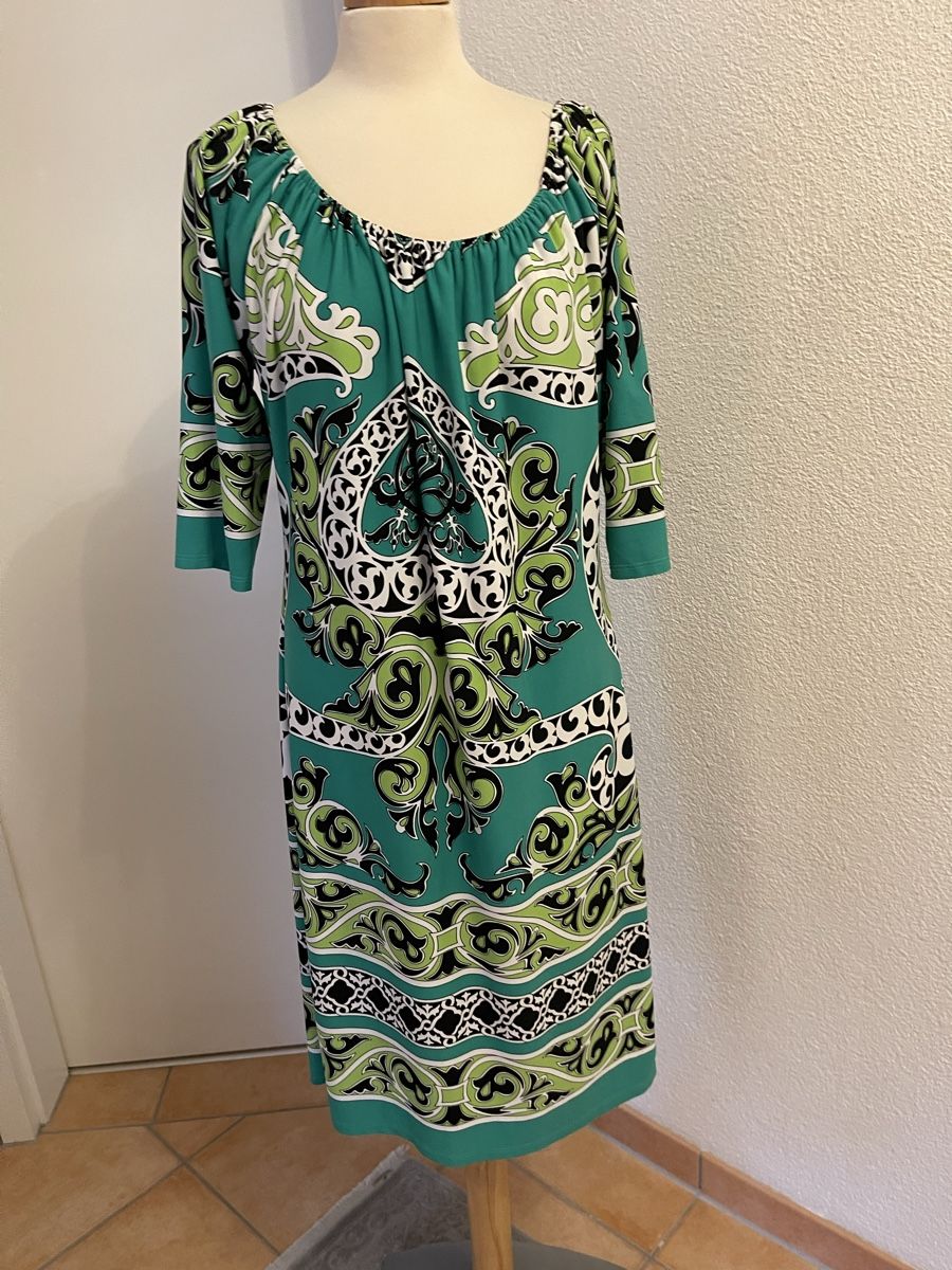 Vestiti: Kleid mit Muster, Türkis/Grün, Grösse 40 – Usato da Weisslingen venduto da Spiegelbild0
