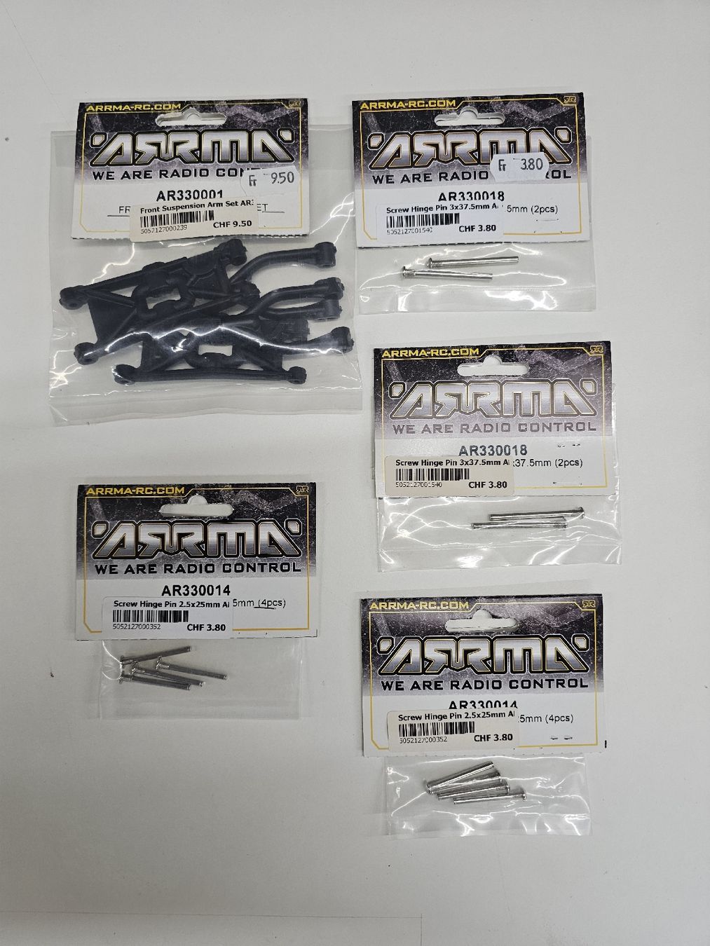 Arrma Modellismo RC: Diverse Arrma Raider und ADX 10 Ersatzteile – Nuovo e nell'imballaggio originale da Rüti ZH venduto da Madeira14