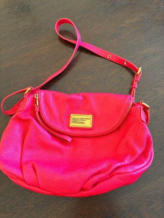 Sac Marc by Marc Jacobs rose cuir occasion en bon état