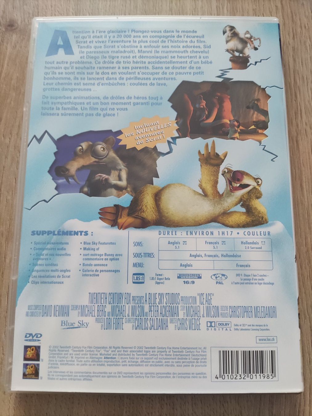 Tutti i DVDs: DVD l'âge de glace – Usato da Tentlingen venduto da Dr_Snake 1