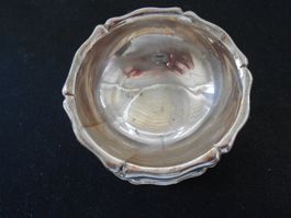 Hübsches versilbertes Schälchen Durchmesser ca. 7 cm