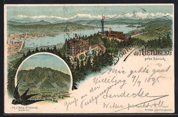 Ansichtskarten: Vorläufer-Lithographie Uetliberg bei Z – Gebraucht aus Berlin von bartko-reher