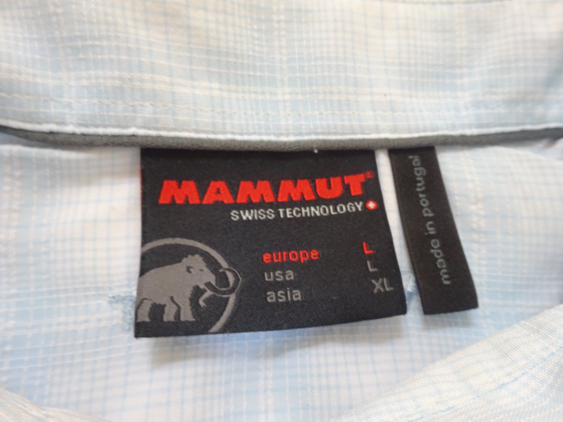 Mammut Camicette: Mammut - Funktionsbluse - hellblau / weiss - Grösse L – Usato da Zofingen venduto da Justizia_01 1