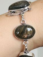 Labradorite Gemstone Bracelet 7-8"
