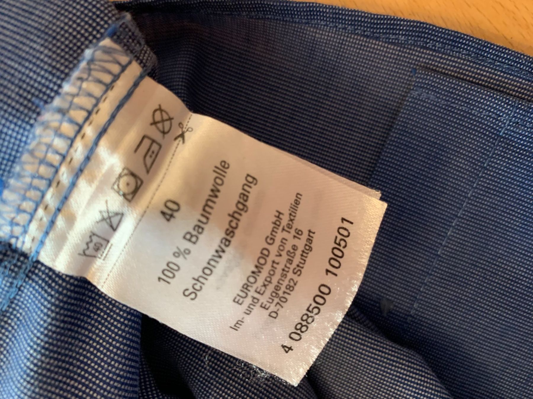 Camicie: ROYAL CLASSIC Herren Hemd, Gr. 40, Blau – Usato da Worb venduto da farben20zauber 5
