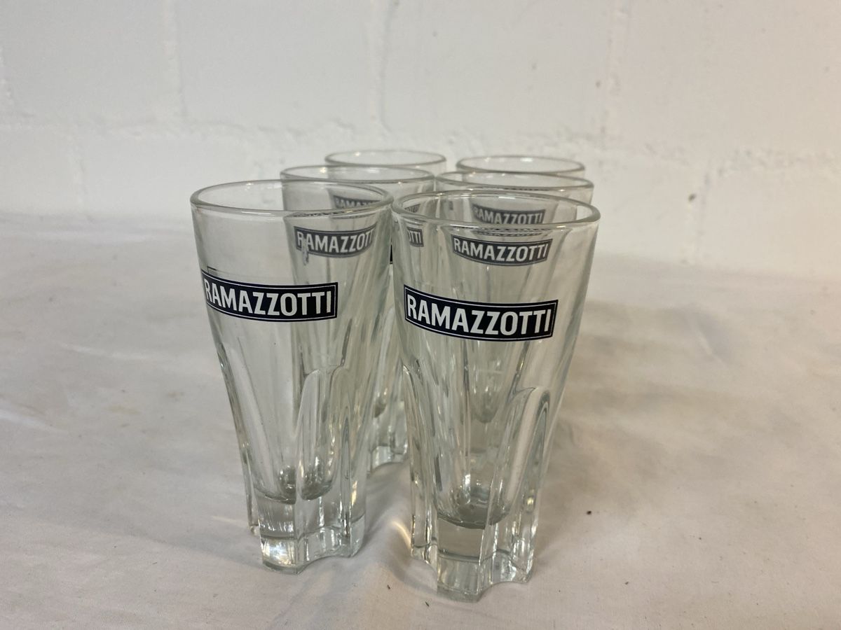 Verres: 6 Ramazotti Gläser – D'occasion à sursee par trilli-tralli 1
