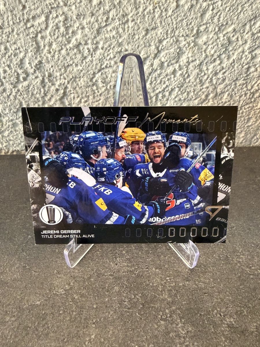 Sportzoo Carte collezionabili: Jeremi Gerber - Playoff Moments – Nuovo e nell'imballaggio originale da Réchy venduto da Leeroy1998