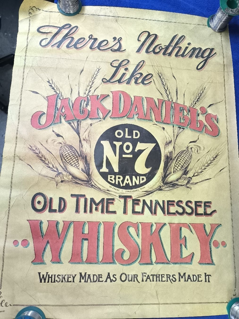 Poster & Bilder: Jack Daniel's Vintage Werbeposter gross – Neu (gemäss Beschreibung) aus Oberwil b. Zug von Gto469