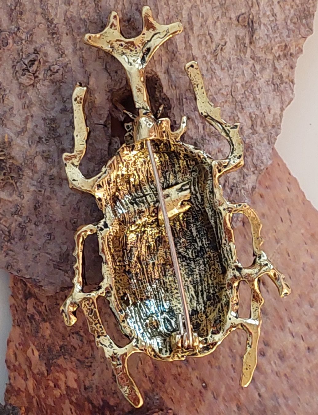 Broches & Aiguilles: Broschen Käfer Strass Steine Goldfarben – Neuf (Voir description) à Oberwil BL par Hunajakakku 6