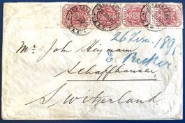 1895 - Südafrika Alter Brief Johannesburg - Schaffhausen