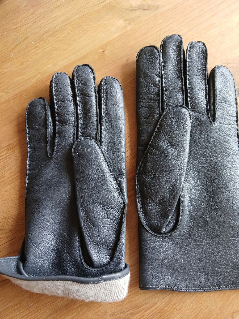 Sonstige Accessoires für Herren: Handschuhe Leder grau, fast schwarz Grösse 7 1/2 NEU – Neu (gemäss Beschreibung) aus Kleindöttingen von Christina22 2