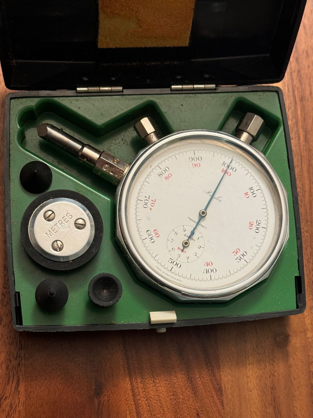 Misurare: Vintage Hasler-Berne Hand Tachometer – Usato da Kaiseraugst venduto da Drasa 2