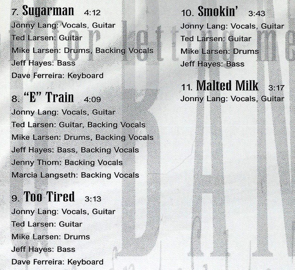 CD: Johnny Lang Big Band  SMOKIN'  Ted "Lightnin' Boy"  Blues CD – Usato da Kandergrund venduto da Sososo 3
