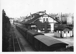 alte ANSICHTSKARTE der Bahnhof in ZÜRICH - ENGE 1935