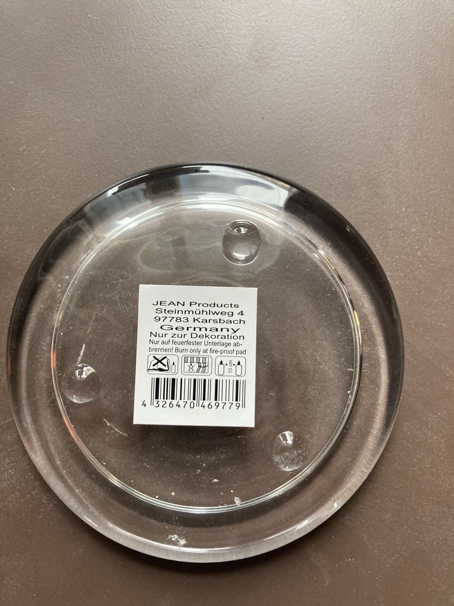 Teller: Kerzenteller Kerzen Unterteller – Neu und originalverpackt aus Aarwangen von to-hirschi 1