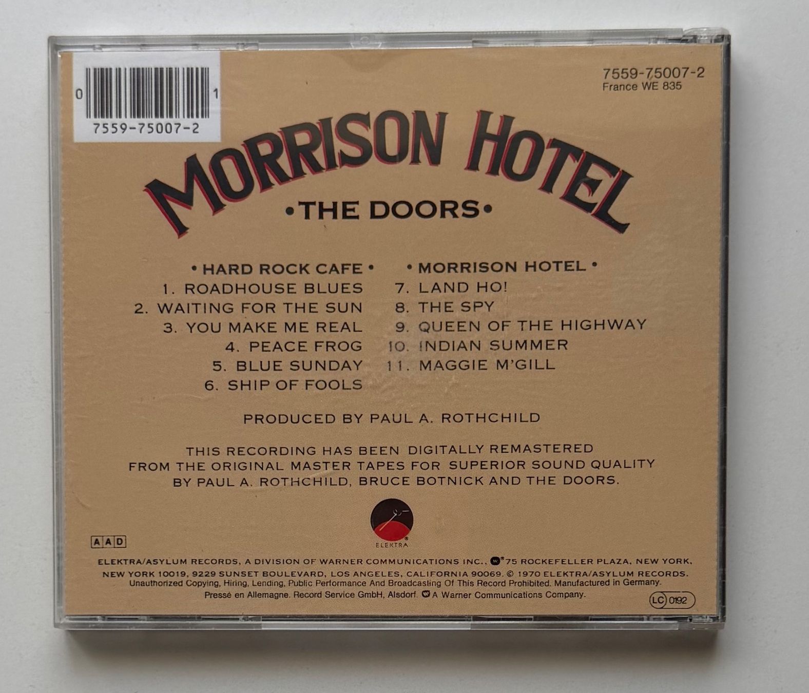 CDs: The Doors / Morrison Hotel – Gebraucht aus Näfels von rottabi 1