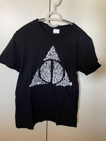 T-shirt noir Harry Potter Reliques de la mort taille S 