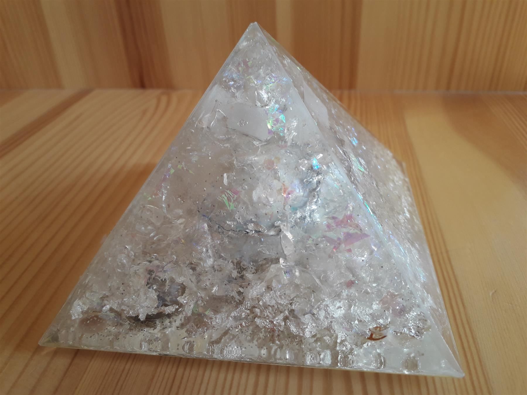 Pietre preziose: ORGONIT Pyramide Medium * MOND Mondstein – Nuovo e nell'imballaggio originale da Aeschi b. Spiez venduto da KRONLICHT 3