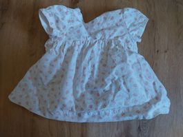 Manor Baby Sommerkleid Gr. 68/6m weiss/mit Blümchen TOP!